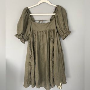 Mable Olive Green Dress